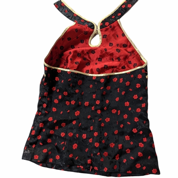 NWOT Vintage Custom made Silk Satin Halter Top XS - Picture 2 of 6